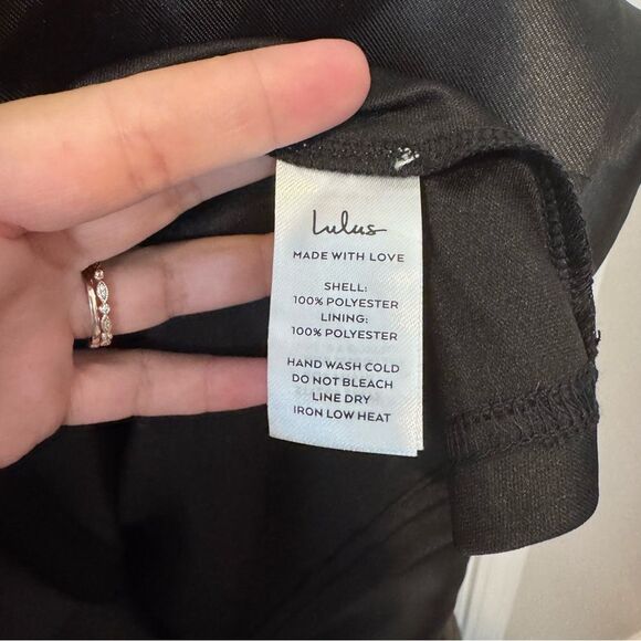 Lulus Women’s Broadway Show Black High-Low Gown NWT Size Medium Formal Event - Picture 11 of 11